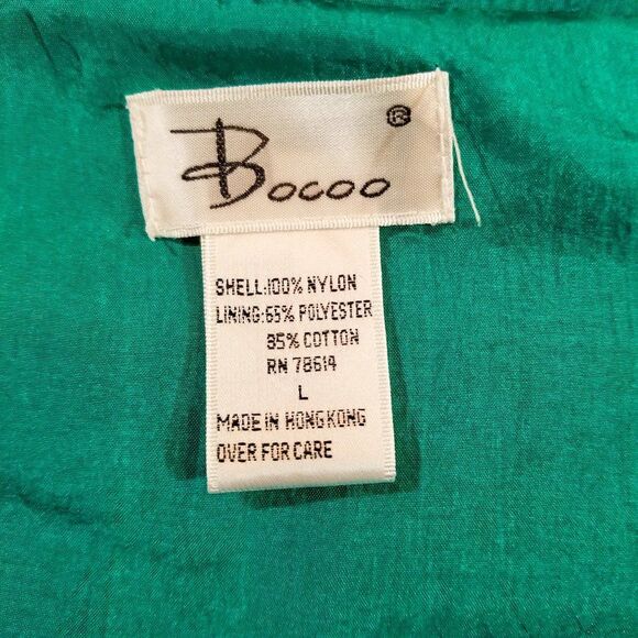 Vintage Bocoo 2 Piece Jade Green Track Suit Set Size Large - Picture 7 of 13